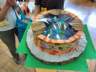 ビオトープの手作り模型
駒林小学校